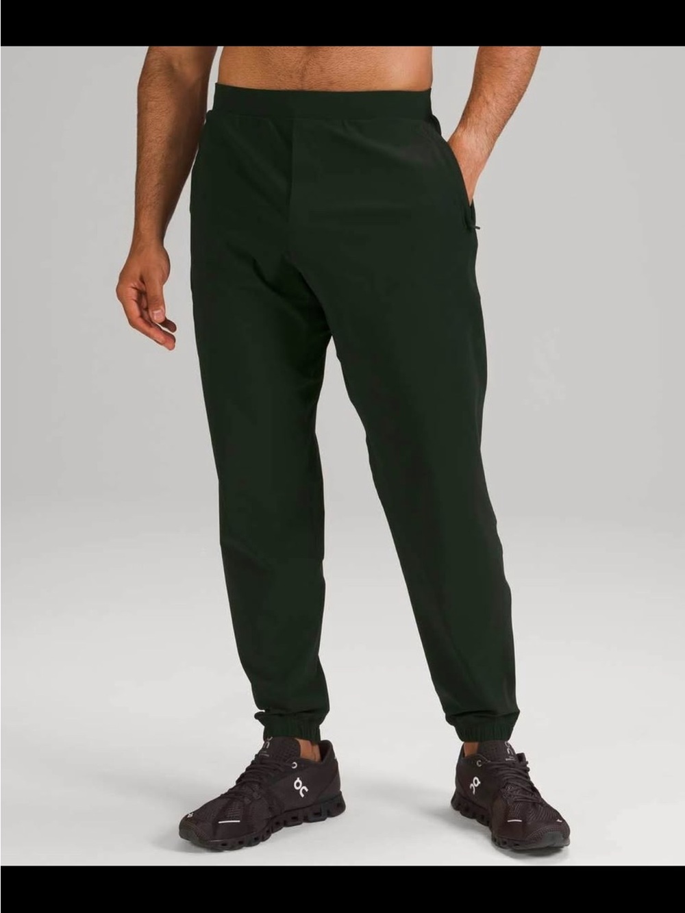 lululemon athletica Men's Forest Green Jogger Sweatpants